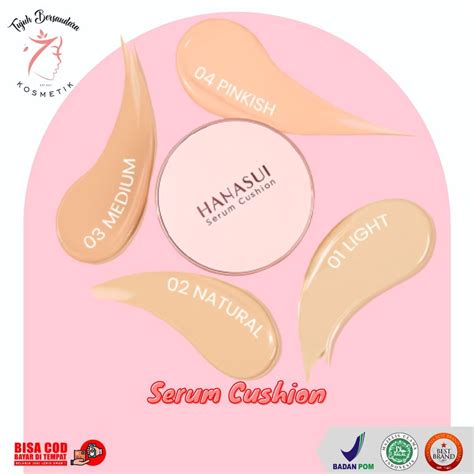 Jual Hanasui Serum Cushion Foundation Flawless Natural Dewy