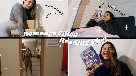 READING VLOG Reading 4 Books Unboxings Galore A Romance Filled