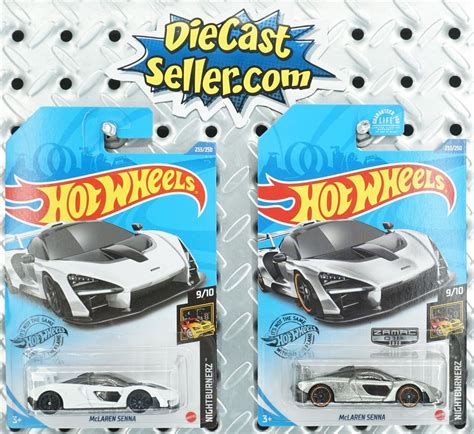 HOT WHEELS LOT ZAMAC MCLAREN SENNA WHITE NIGHTBURNERZ EBay