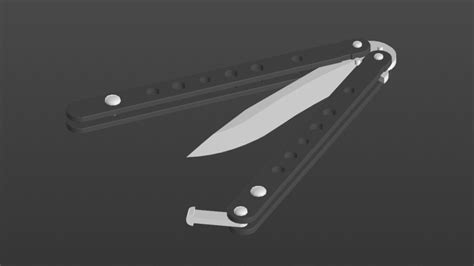 Butterfly Knife Balisong 3d Model 3d Printable Cgtrader