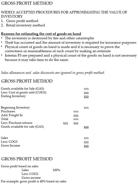 Chapter13 - Gross Profit Method | PDF | Cost Of Goods Sold | Inventory