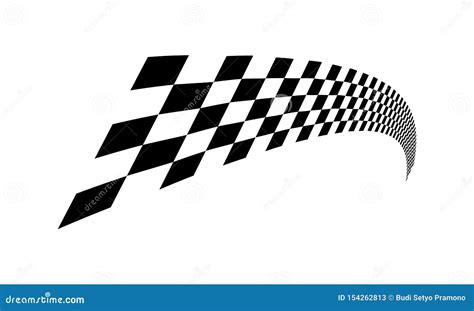 Racing Flag Design Template Race Flag Design Vector Stock Vector