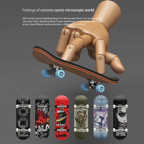 Conjunto Dedo Skate Fingerboard Brinquedo Profissional Stents Dedos