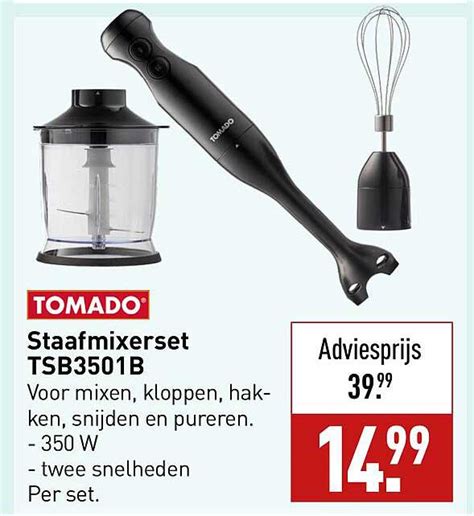 Tomado Staafmixerset Tsb B Aanbieding Bij Aldi Folders Nl