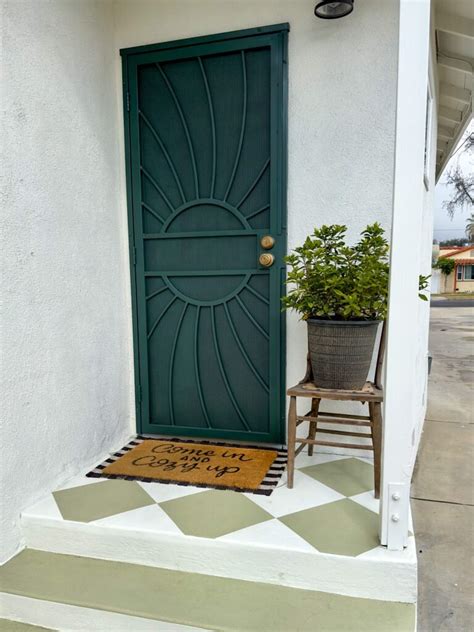 How To Repaint A Metal Security Screen Door The Simply Distressed