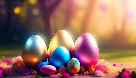 Easter Sunday Bunny And Eggs Background Easter Sunday Bunny Happy