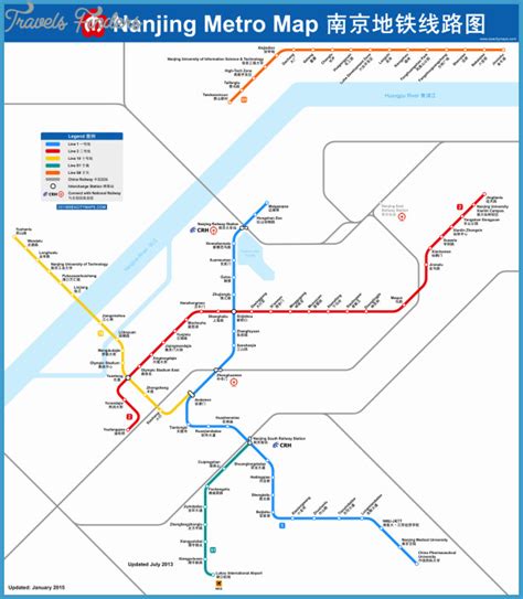 Nanjing Subway Map - TravelsFinders.Com