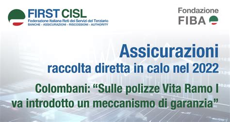 Assicurazioni Raccolta Diretta In Calo Nel 2022 Colombani Su Polizze