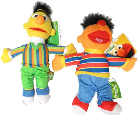 Sesame Street SET 2 Plush Plushies 20cm Bert Ernie ORIGINAL Muppets ...