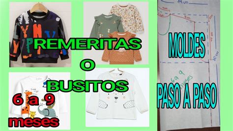 COMO HACER REMERITAS O BUSITOS PARA BEBES DE 6 A 9 MESES MOLDES PASO