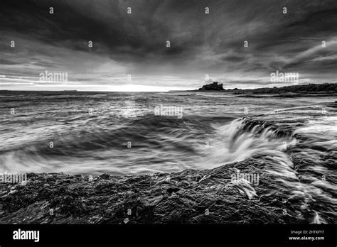 Bamburgh Castle and Beach Stock Photo - Alamy