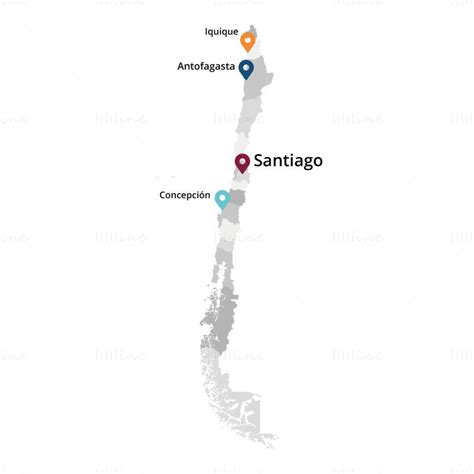 Chile Map Vector