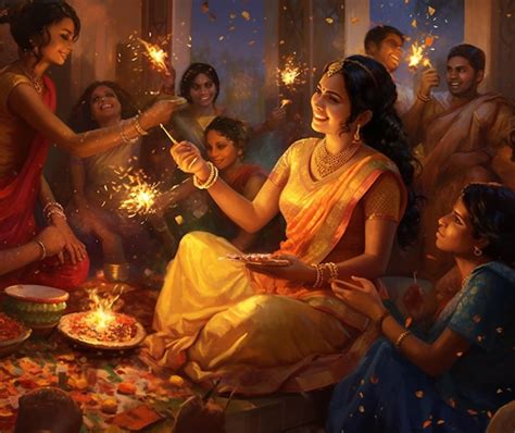 Premium AI Image | Diwali Celebration