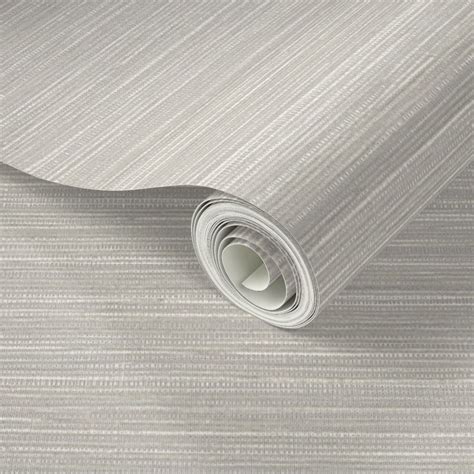 Grasscloth Urban Fiber Warm Gray Wallpaper Spoonflower