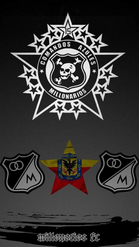 Millonarios Logo - Download Wallpapers Millonarios Fc Fire Logo Liga ...