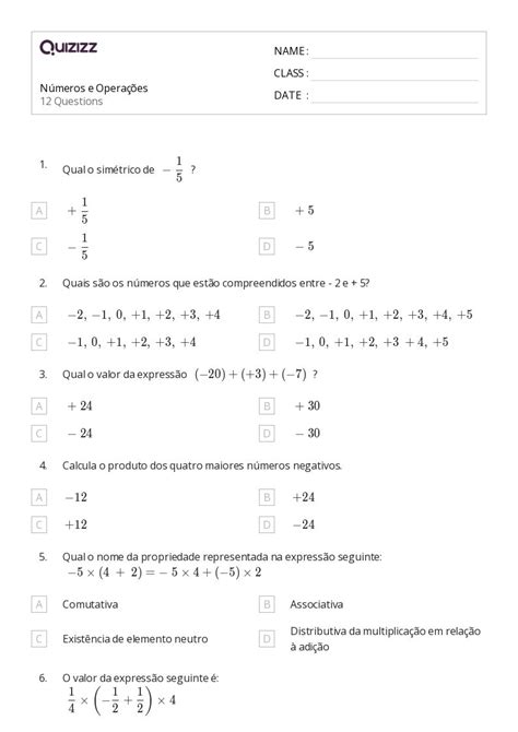 Mais De 50 Planilhas Propriedade Associativa Da Multiplicação No