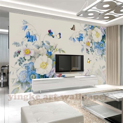 3d Photo Wallpaper Mural Hand Painted Vintage Rose Flower Wall Mural Living Room Home Decor