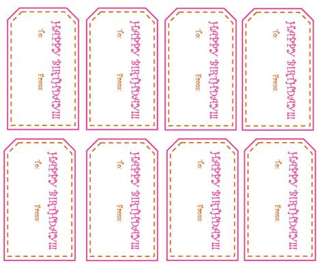 FREE PRINTABLE HAPPY BIRTHDAY TAGS - Fun And Functional Blog