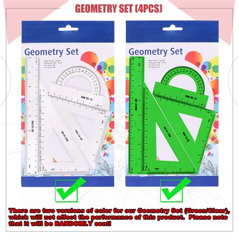 Hilitchi 16 Pcs Pack Plastic Measuring Templates Building Formwork