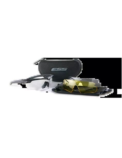 Ess Okulary Balistyczne Crossbow Czarny Clear Smoke Hi Def Yellow