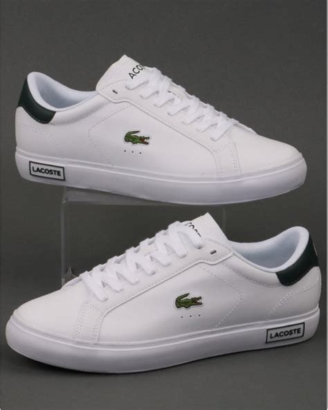 Lacoste Footwear Powercourt Trainer Whitedark Green 80s Casual Classics