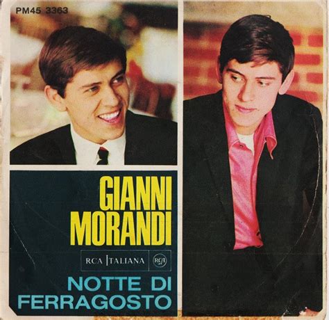 Gianni Morandi Notte Di Ferragosto Vinyl 7 45 Rpm Mono 1966