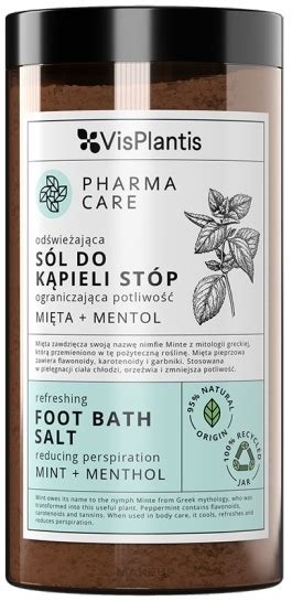 Vis Plantis Pharma Care Foot Bath Salt Salz für Füße Minze und