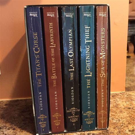 Percy Jackson And The Olympians Box Set 1 2 3 4 5 Rick Riordan