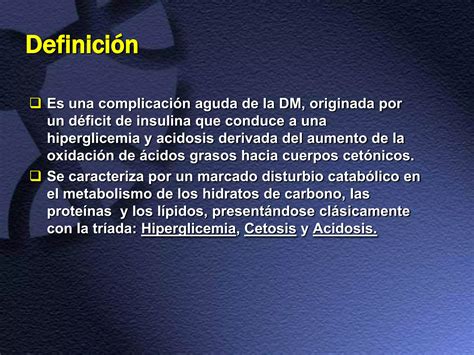 Complicaciones Agudas De La Diabetes Mellitus Ppt