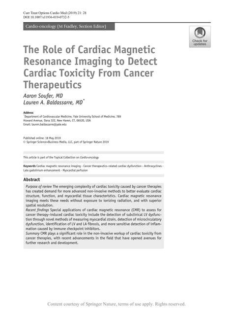 The Role Of Cardiac Magnetic Resonance Imaging To Detect Cardiac