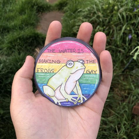 Gay Frog Sticker Etsy