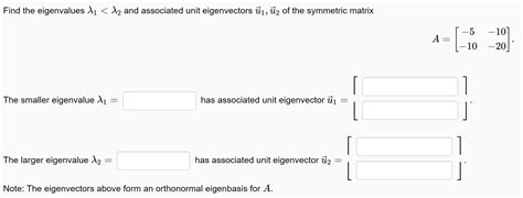 Solved Find The Eigenvalues