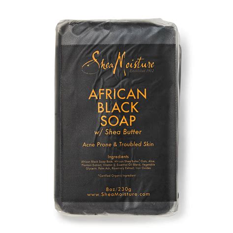 Shea Moisture African Black Soap Savon Noir 230 G Bintabeauty Dakar