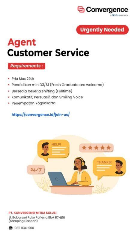 Lowongan Kerja Agent Desk Collection Agent Customer Service