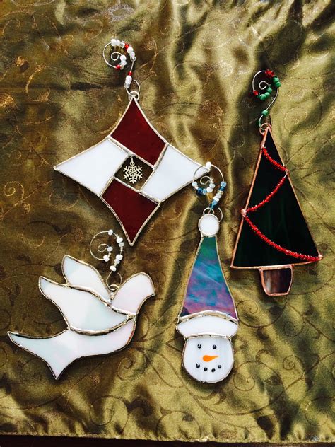 Stained Glass Christmas Ornaments