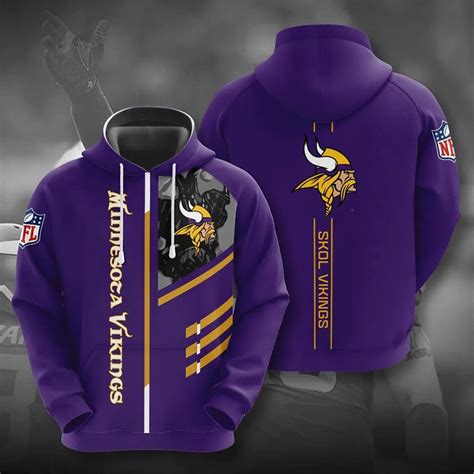 Minnesota Vikings Hoodies 3 lines graphic gift for fans -Jack sport shop