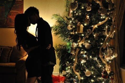 Christmas Christmas Tree Couple Indie Kiss Image 278670 On