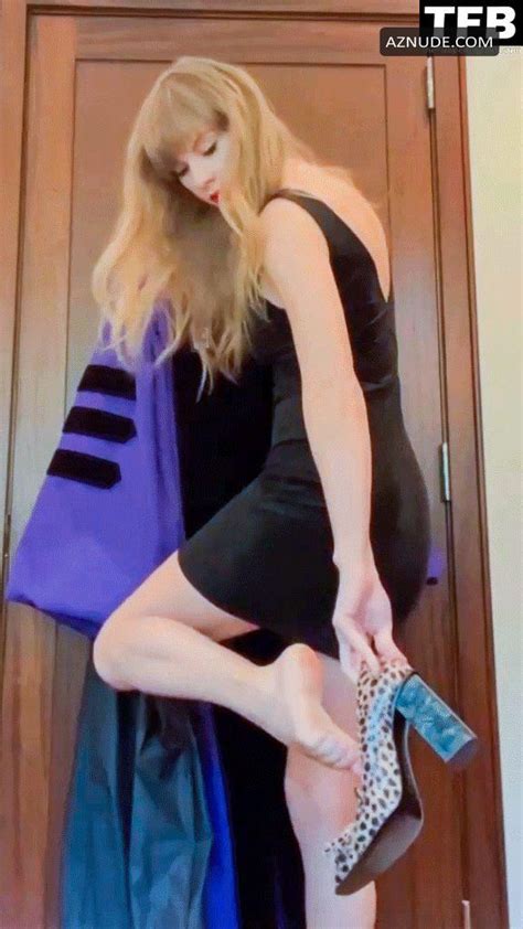 Taylor Swift Sexy Poses Flaunting Her Legs And Foot In A Video On