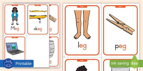 Grade 1 Phonics Eg Flashcards Teacher Made Twinkl