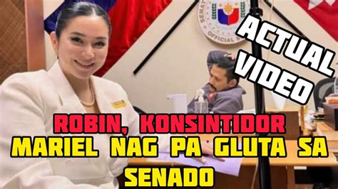 Mariel Nag Pa Gluta Sa Loob Ng Senado Robin Padilla Yari Sa Ethics