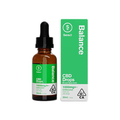 Unflavored 30ml 1000mg Cbd Select Cbd Drops Jane