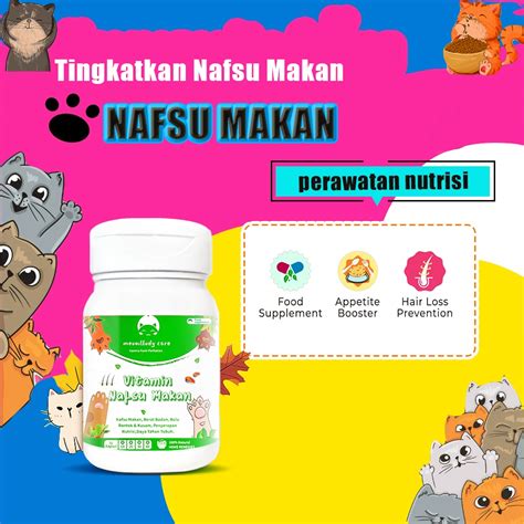 Jual Vitamin Kucing Nafsu Makan Untuk Gemukin Badan Nafsu Makan Daya