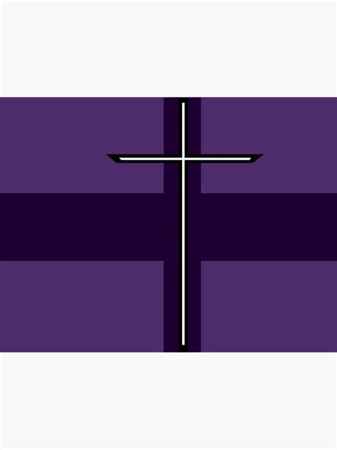 "Purple Cross Symbol" Sticker by DracoFortress | Redbubble