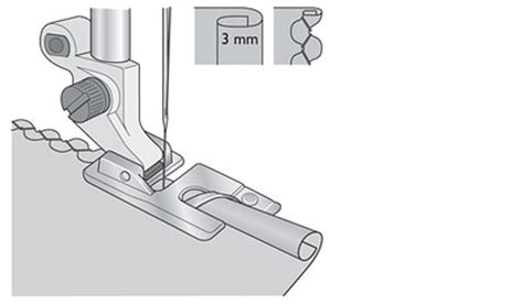 Husqvarna Viking 3mm Shell Rolled Hem Foot Chatswood Sewing Centre