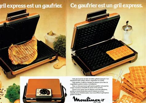 Publicit Advertising Moulinex P Gaufrier Gril Express