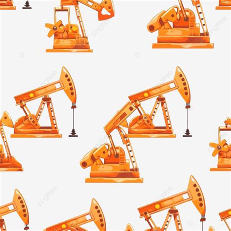 Oil Pump Pattern Cartoon Style Pump Fuel Oil PNG Transparent Image