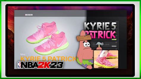 NBA 2K23 Shoe Creator NIKE Kyrie 5 Patrick YouTube