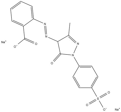 2 1 4 スルホフェニル 3 メチル 5 ヒドロキシ 1H ピラゾール 4 イルアゾ 安息香酸二ナトリウム 6359 83 7