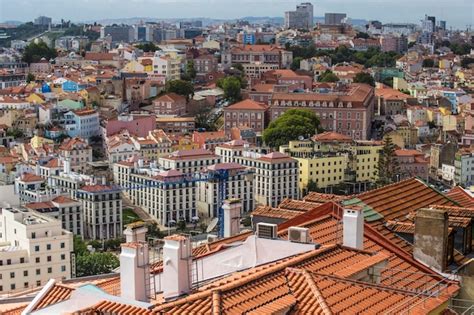 Premium Photo Panoramic View Of Lisbon City From One Of Viewpoints