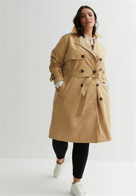 New Look Curves Curves Trenchcoat Trenchcoat Camel Zalandobe